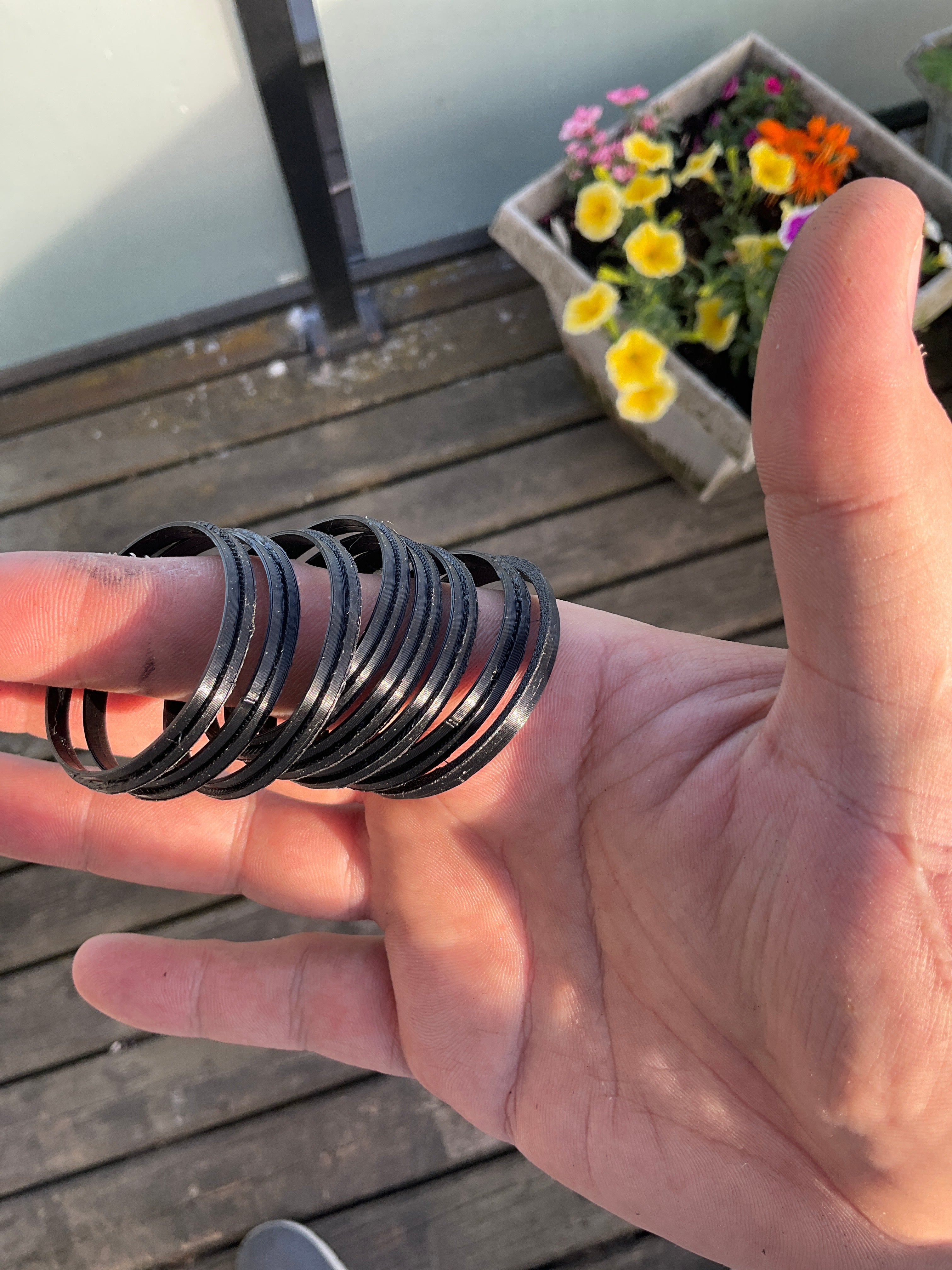 Custom plastic rings