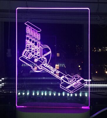Mul-T-Lock Interactive Edge-Lit Acrylic Sign - RGBW Light
