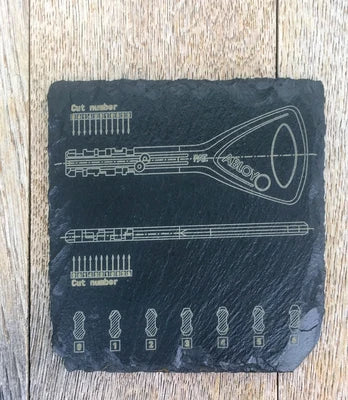 Abloy Protec Technical Slate Coaster