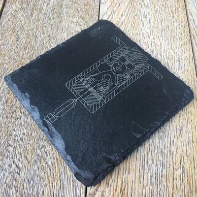 Fichet 787 Slate Coaster