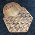 Stache Disc-Detainer Lock Pinning Tray - Walnut