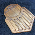 Stache Slotted Lock Pinning Tray - Walnut